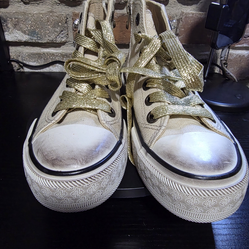 Blowfish Malibu Distressed High-Top Sneakers - Picture 3 of 7